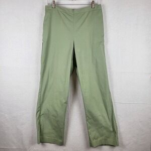 Alfred Dunner Women's Green Elastic Waist Casual Pull On Pants Size 14